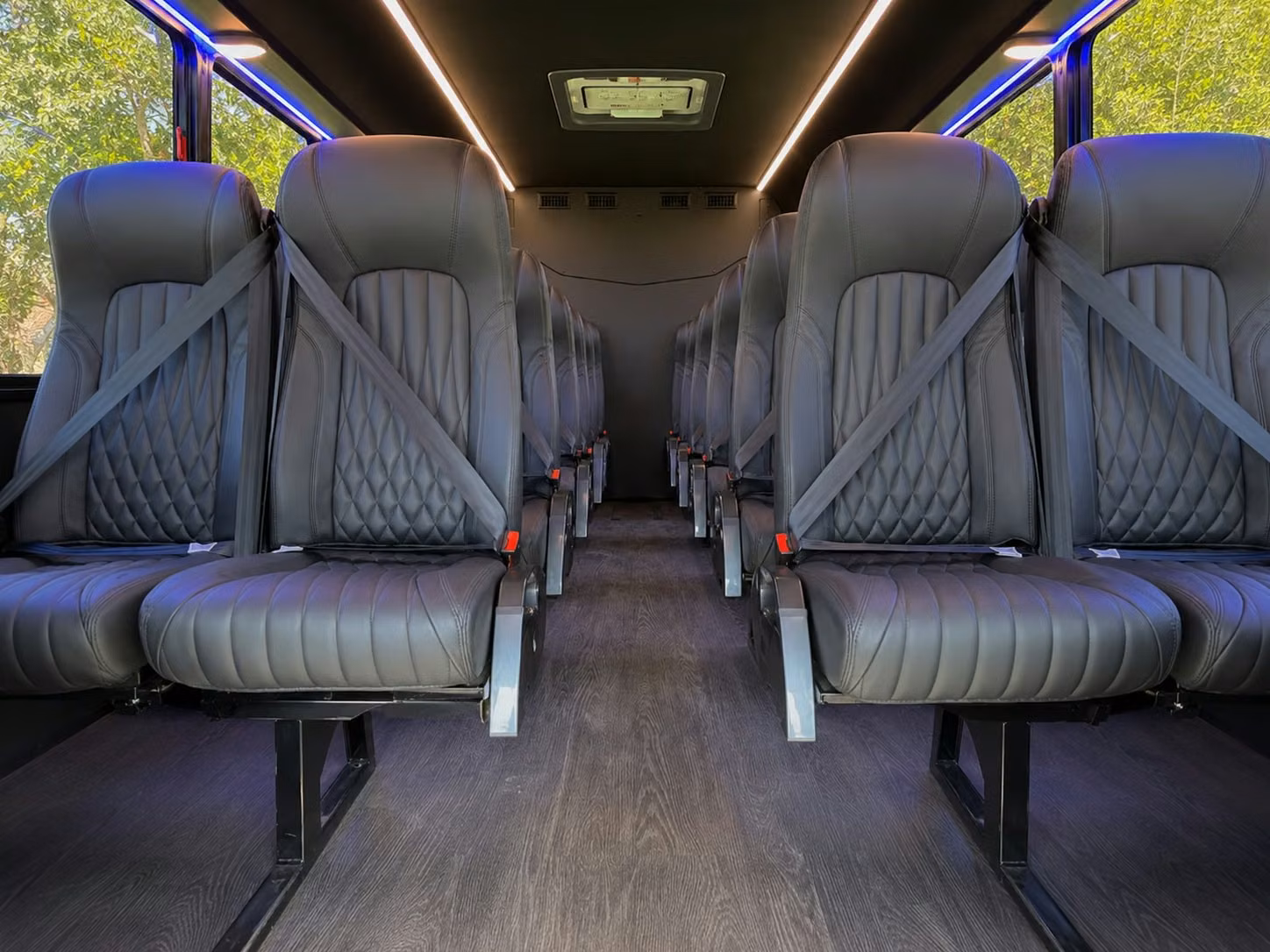 18 passenger minibus inside