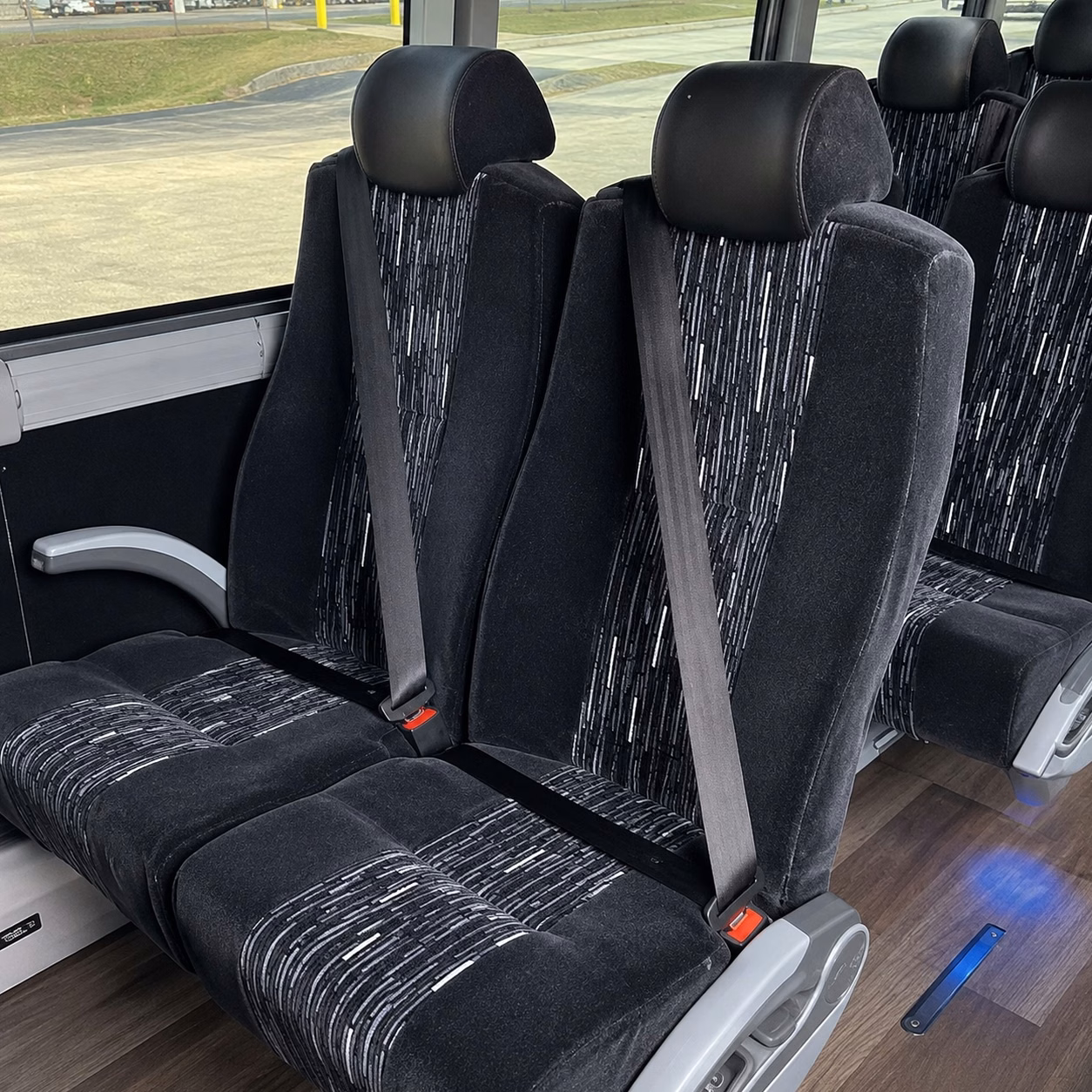 grand rapids charter bus rental interior